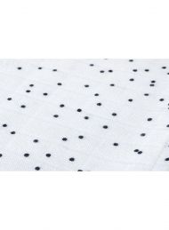 BAMBOO SWANDDLE BLANKETS 100/100, BLACK DOTS