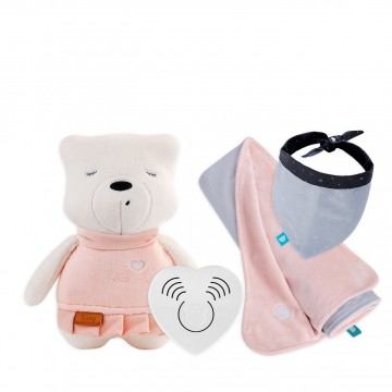 Akciós szettek SUZY + UNI Pink takaró + bib Akciós szettek SUZY + UNI Pink takaró + bib
