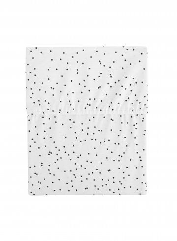 myHummy BEDDING FOR COT, BLACK DOTS